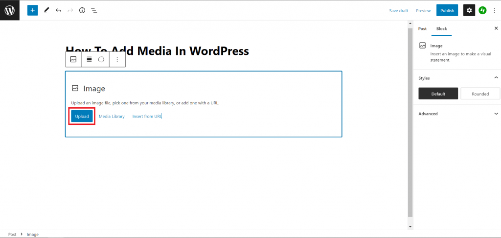 upload new image to your wordpress post