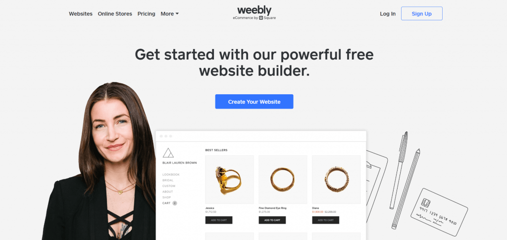 overview of weebly website