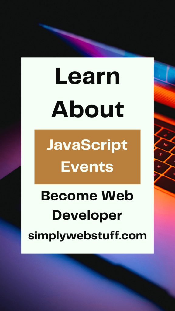 learn about javascript events