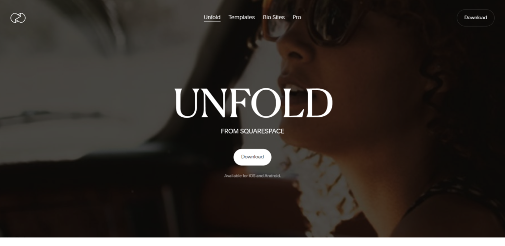 unfold home page