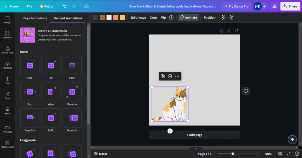 create animation in canva 2023