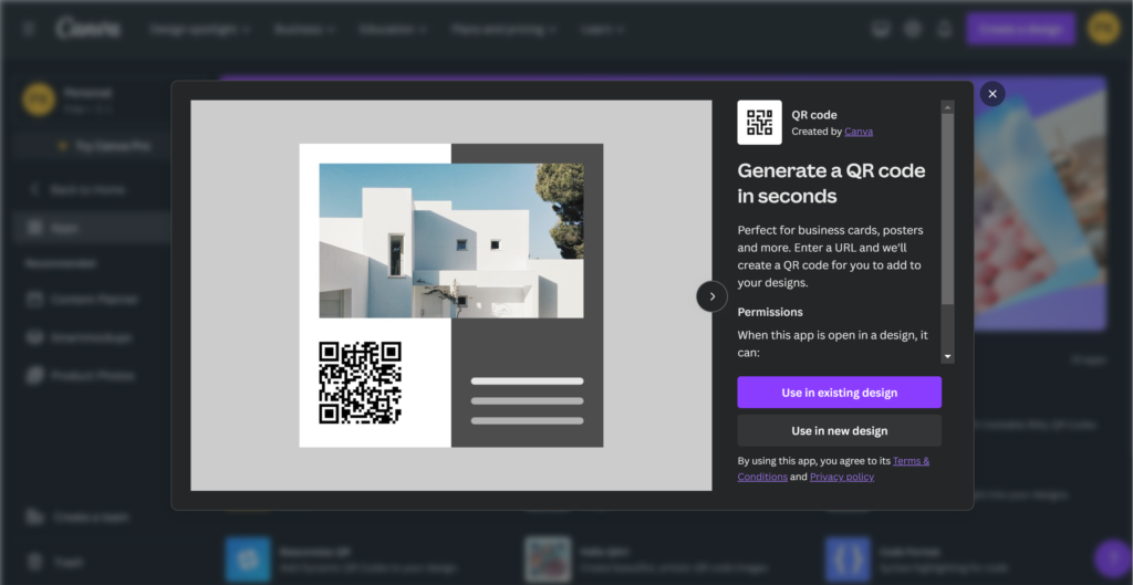 canva qr code generator